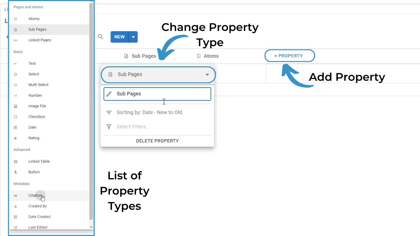 Create a Table - Protolyst